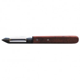 Couteau eplucheur inox manche bois 165mm