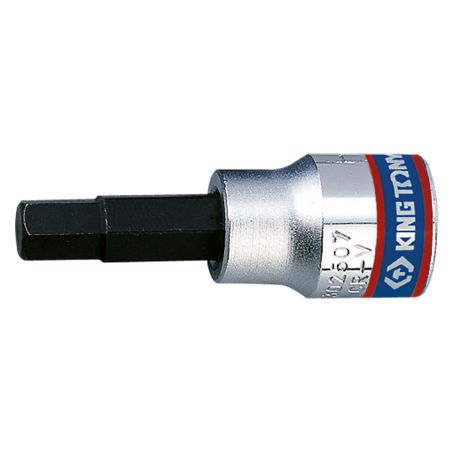 KING TONY  : Douille tournevis 6 Pans  3/8" (9.53mm)  4 mm Longueur 50mm - 302504