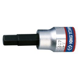 KING TONY  : Douille tournevis 6 Pans  3/8" (9.53mm)  7 mm Longueur 50mm - 302507