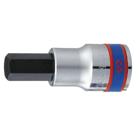 KING TONY  : Douille tournevis 6 Pans  1/2" (12.70mm)  7 mm Longueur 60mm - 4025 - 402507