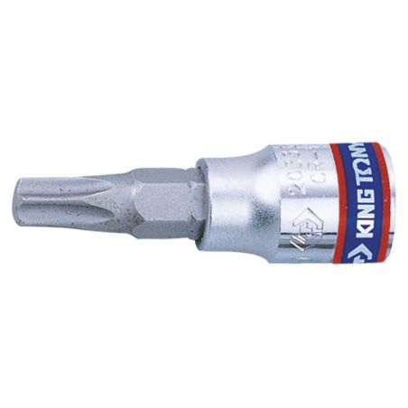 KING TONY : Douille tournevis Torx 1/4" (6.35mm) T20 - 203320