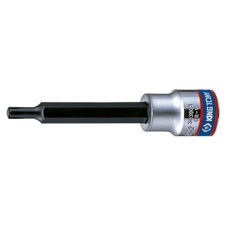KING TONY  : Douille tournevis ribe  3/8" (9.53mm) Longueur 90mm  M10 - 303910