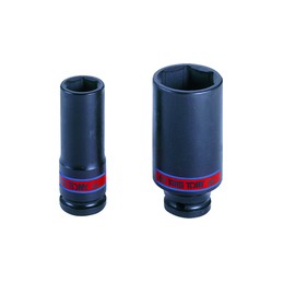 KING TONY  : Douille à chocs Pouce 1/2" (12.7mm) Longue 1-3/16"