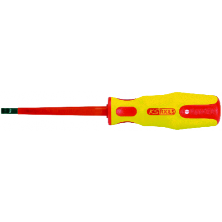 KSTOOLS  : Tournevis bi-mat isolé 1000v fente 2.5x80 s/c