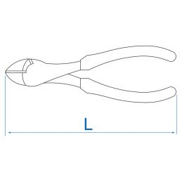 Pince coupante standard acier forgé