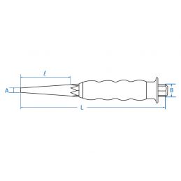 Chasse-clous gainés 7630G Marque King Tony