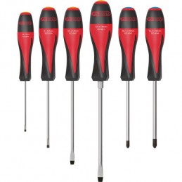 Tournevis Ergotorque+ plats pz.  (boite de 6 pièces)