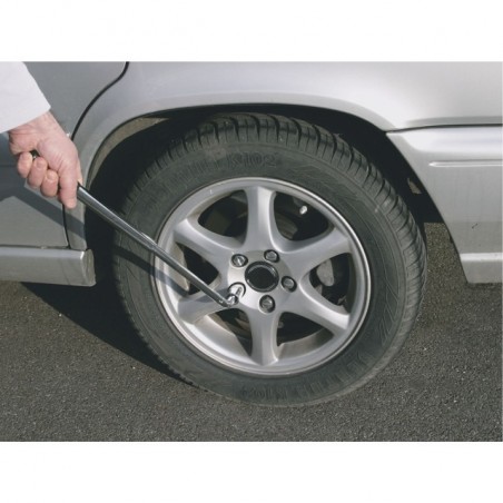 CLE DEMONTE ROUE TELESCOPIQUE 17X19 MM LONGUEUR 360 MM